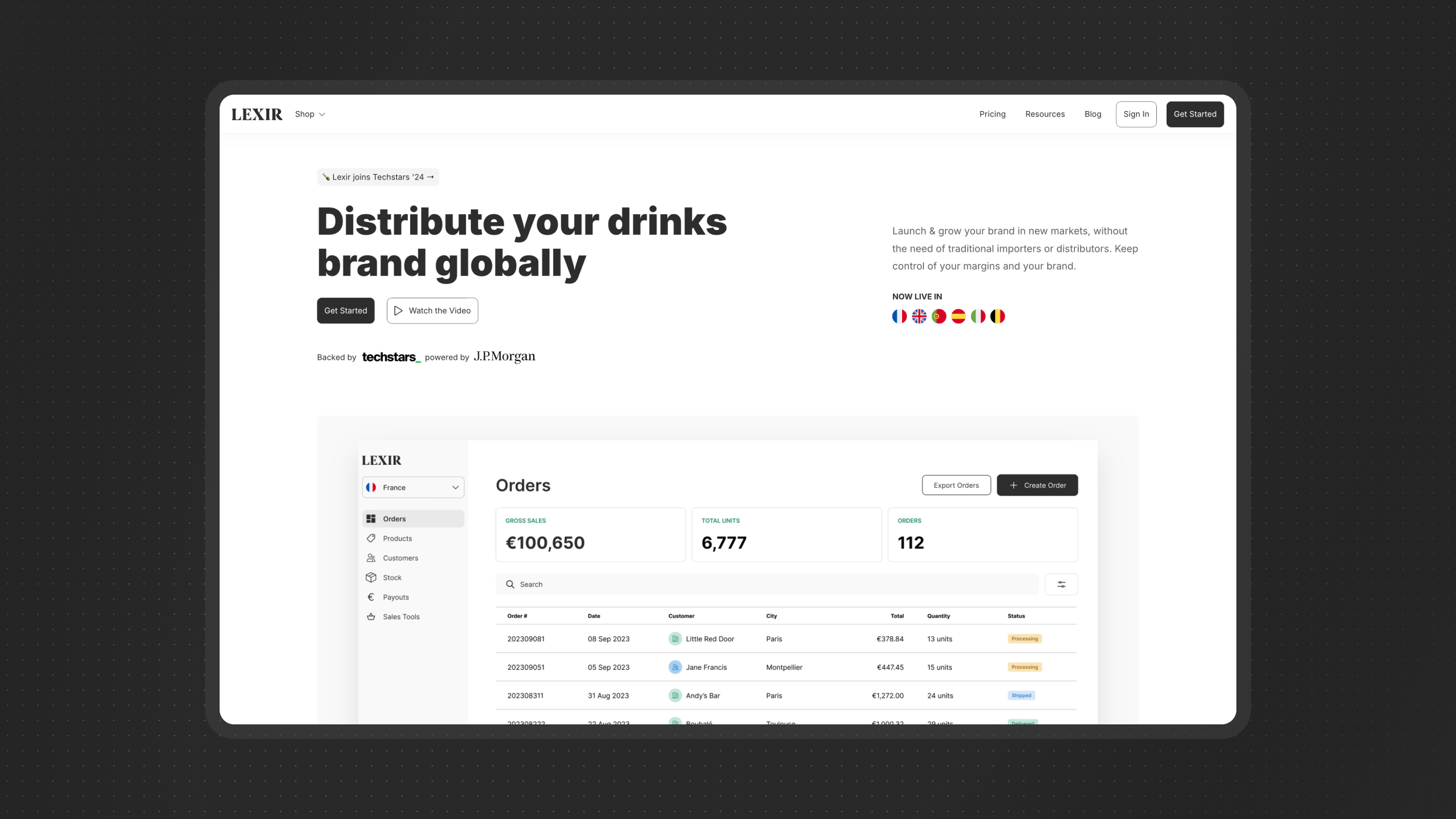 mockup of Lexir a recent project